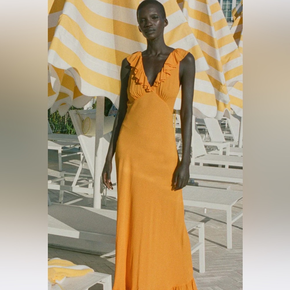 Dôen Arleen Dress NWT In Nasturtium Orange